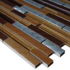 Mozaiek tegels aluminium glas 30x30cm M702-30 Topmozaiek24