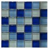 Mozaiek tegels blauw glas