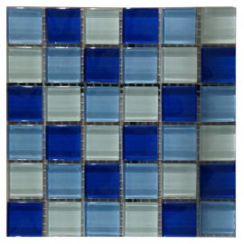 Mozaiek tegels glas blauw