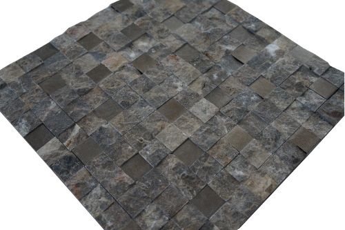 Mozaiek tegels marmer aluminium 30x30cm M753 Topmozaiek24