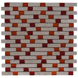 Mozaiek tegel marmer glas 30x30cm M558(1) Topmozaiek24