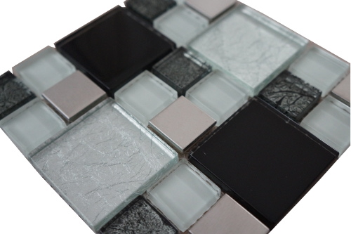 Mozaiek tegels rvs glas 15x15cm M711-15 Topmozaiek24
