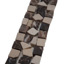 Mozaiek tegelstrip marmer 5x30cm B482(2) Topmozaiek24
