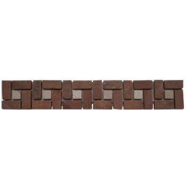 Mozaiek tegelstrip marmer 5x30cm B525 Topmozaiek24