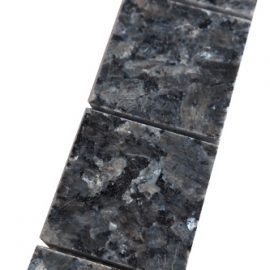 Mozaiek tegelstrip graniet 5x30cm Blue Pearl B045 Topmozaiek24