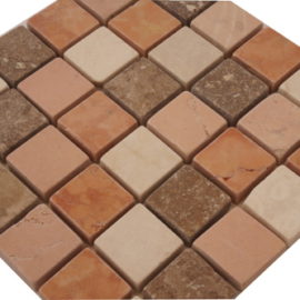 Mozaiek tegels marmer 15x15cm M667-15 Topmozaiek24