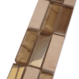 Mozaiek tegelstrip marmer glas 5x30cm B676(2) Topmozaiek24