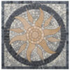 Mosaik Rosone Sonne in 60 x 60 cm